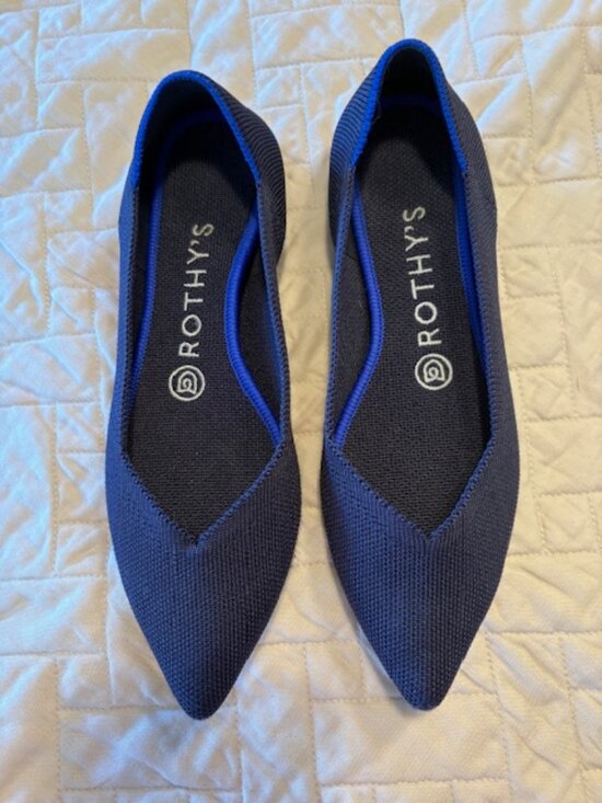 Rothy's Shoes - Rothy's Point navy blue sz 7